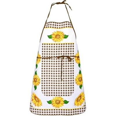 Forbyt Zástěra kuchyňská Nová slunečnice hnědá