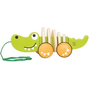 Hape Дървено крокодилче на колела (E0348)