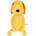 Balibazoo Мека играчка за гушкане Bali Bazoo - Dog, 58 cm, оранжевa (111059)