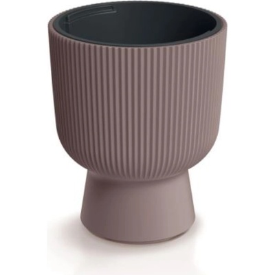 Prosperplast Kvetináč MILLY s vkladom 29,8 cm marsala s podstavcom