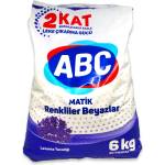  Abc прах за пране, 6кг, Бяло пране, 40 пранета, Лавандула