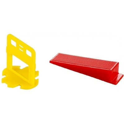 Nivelační sada - spony 1. 5mm 400ks, klíny 200ks box