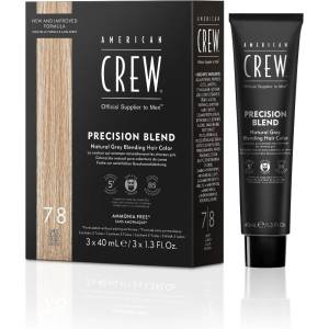American Crew Precision Blend Natural Grey Blending Hair Color 3 x 40 ml боя 7/8 Light