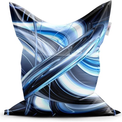 Sablio Sedací vak Modrá abstrakcia 200x140 cm