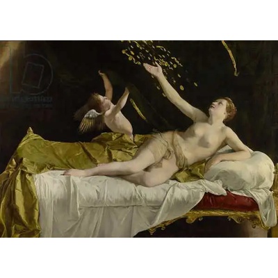 Obrazy - Gentileschi, Orazio: Danae and the Shower of Gold - reprodukce obrazu