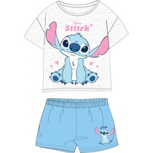 Dívčí pyžamo Lilo & Stitch 5204C385W šedý melír modrá Šedá