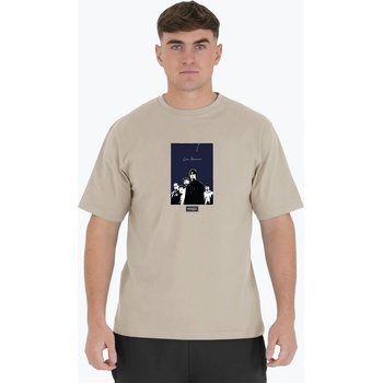 Peaceful Hooligan Тениска Peaceful Hooligan Men's Peaceful Live Forever Regular Fit T-Shirt - Stone