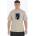 Peaceful Hooligan Тениска Peaceful Hooligan Men's Peaceful Live Forever Regular Fit T-Shirt - Stone