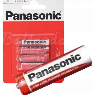 PANASONIC Red Zinc AAA 4ks 00163698
