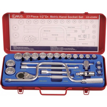 Genius Tools Súprava metrická 1/2" 23 ks GS-424M4