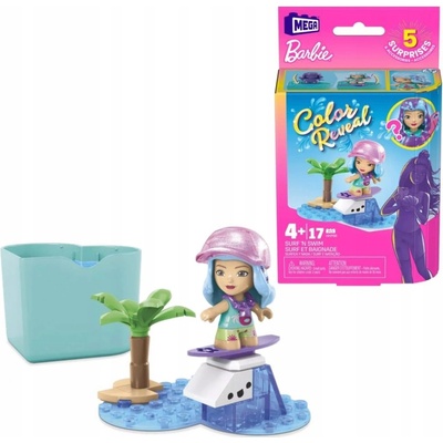 Mega Bloks Barbie: Color Reveal - Surf 'N Swim