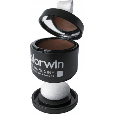Colorwin Root Cover Up Powder púder na šedivé vlasy a odrasty Black čierny 3,2 g