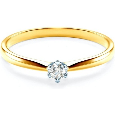 Savicki zásnubní prsten dvoubarevné zlato diamant SAV0240D4