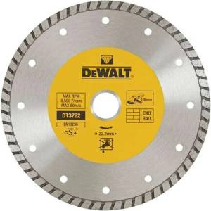DEWALT - Диамантен режещ диск за твърди материали 180х22, 2 мм DT3722 (DT3722)