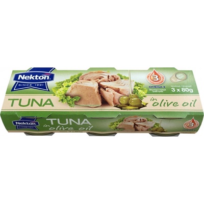 Nekton Tuniak v olivovom oleji 3x80g
