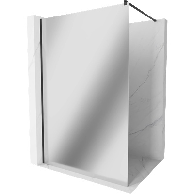 Mexen Kioto стена за душ Walk-in 70 x 200 см, огледало 8 мм, черна - 800-070-101-70-50 (800-070-101-70-50)