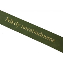 STUHA saténová "Nikdy nezabudneme" 5cm ZELENÁ