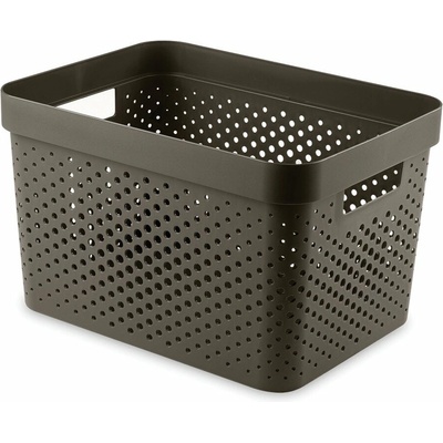 Curver Infinity 17 l úložný box 36 x 27 x 22 cm recyklovaný plast hnědý 04740-C74
