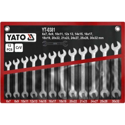 Yato Sada 12 plochých kľúčov 6 - 32 mm YT-0381