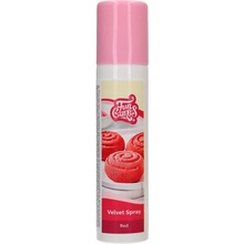 FunCakes Sametový sprej Červený 100 ml