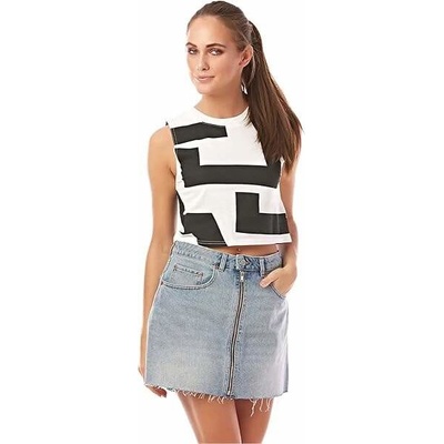 Crop Top Cheap Monday Shield Tank bílá