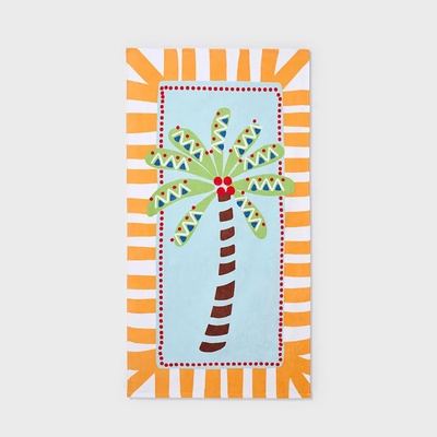 MAYORAL Хавлия за плаж в оранжев цвят палма за мини момиче Mayoral