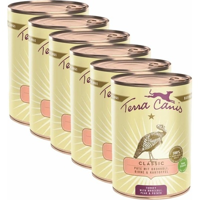 Terra Canis Turkey with broccoli pear & potato 6 x 400 g