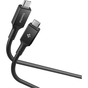 Spigen Кабел с бързо зареждане за устройства с USB-C  орт - Spigen Essential USB-C to USB-C Cable 100W (черен) (100 см) (ACA09459)