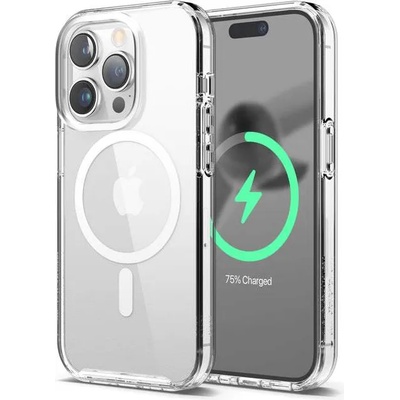 elago Hybrid MagSafe Case - хибриден удароустойчив кейс с MagSafe за iPhone 14 Pro Max (прозрачен)