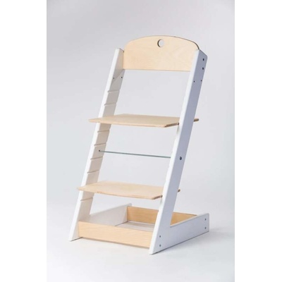 Lucas Wood Style rostoucí židle Alfa III bílá/přírodní – Zboží Dáma