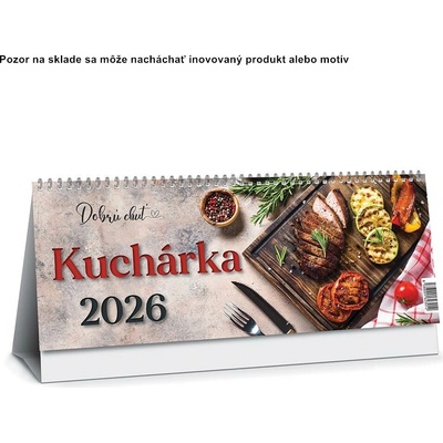Stolový stĺpcový 30 x 12 cm Kuchárka 2027