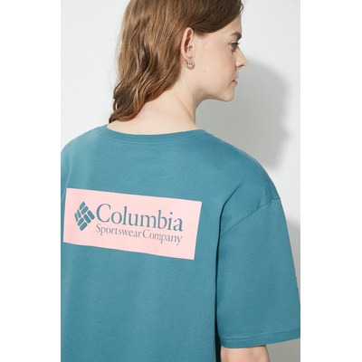 Columbia Памучна тениска Columbia North Cascades в тюркоазено с принт 1834041 (1834041)