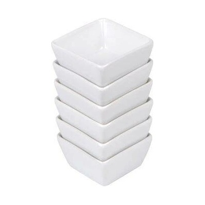 METRO PROFESSIONAL Miska VILO porcelán bílá 6 x 6 cm 6 ks