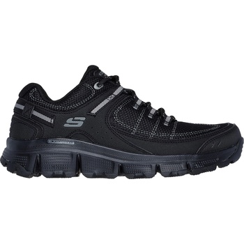 Skechers Дамски маратонки Skechers Mesh Qtr Brace Overlay Lace Up W Me Runners Womens - Black/Black