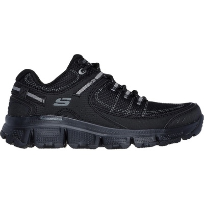 Skechers Дамски маратонки Skechers Mesh Qtr Brace Overlay Lace Up W Me Runners Womens - Black/Black