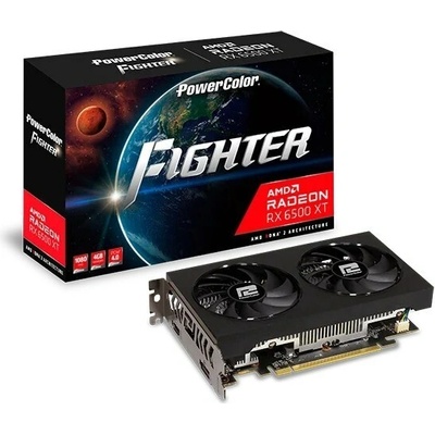 PowerColor Radeon RX 6500 XT Fighter 4GB GDDR6 V3 AXRX 6500XT 4GBD6-DHV3