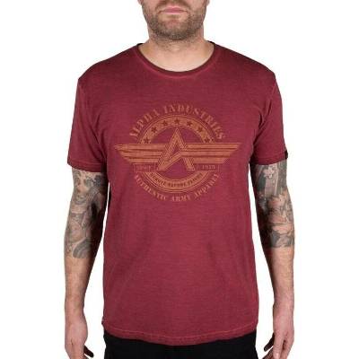 Alpha Industries tričko AI Olidye T rbf red