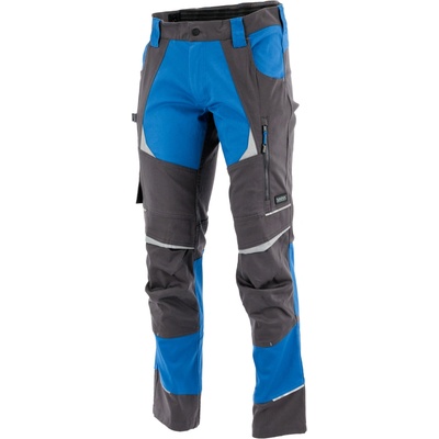 Sara Workwear Strečové kalhoty COTTONFLEX modré tmavě šedá