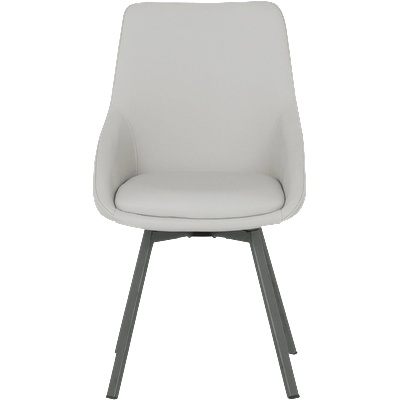 Carmen ТРАПЕЗЕН СТОЛ wigan 2 СИЛ КОЖА - СВЕТЛО СИВ 65 (3532138)