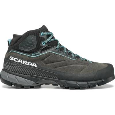 Scarpa Дамски апроуч обувки Scarpa Women's Rapid XT Mid GTX Approach shoes - Shark / Aqua - размер 38 (EU) (142-0321-0213)