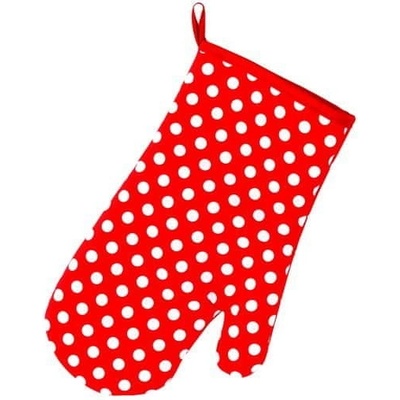 Toro CHŇAPKA ČERVENÁ S BÍLÝMI PUNTÍKY MAGNETEM 18 x 30 cm – Zboží Dáma