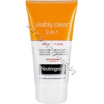 Neutrogena Гел-маска Neutrogena Visibly Clear 2-in-1 Wash Mask, p/n NE-1201 - Почистваща гел-маска за лице 2 в 1 с мека глина (NE-1201)