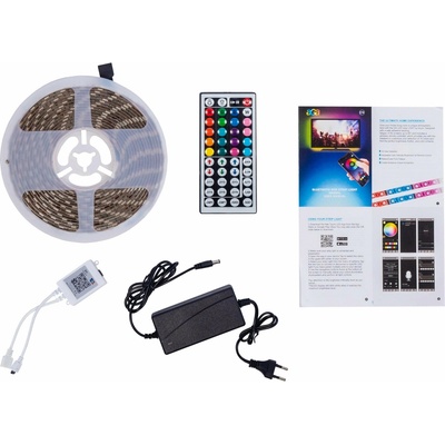Aga LED pásek Bluetooth RGB 5m + ovladač + zdroj MR8001