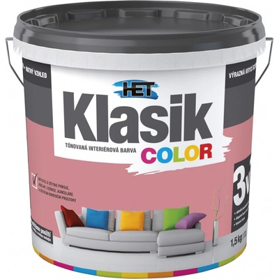 Het klasik color 0808 červený tehlový 1,5kg