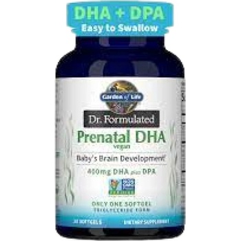 Image 1 of Garden of Life Dr. Formulated Vegan Prenatal DHA [30 Гел капсули]