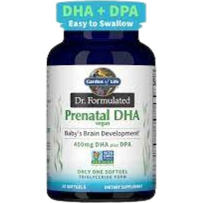 Garden of Life Dr. Formulated Vegan Prenatal DHA [30 Гел капсули]