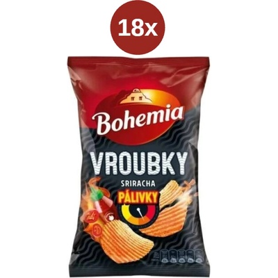 Bohemia vroubky pálivky sriracha 18x 120 g