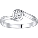 SILVEGO strieborný prsteň so Swarovski Zirconia JJJR0555S
