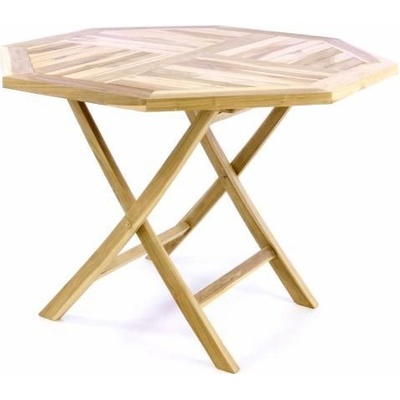 Divero 47268 Skladací stolík teakové drevo 100 cm