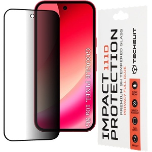 Techsuit Протектор за Google Pixel 10a - 111D Privacy Full Glue - Techsuit - Черен (KF2363144)